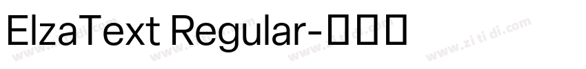 ElzaText Regular字体转换